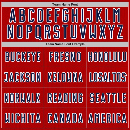 Jersey Red Geometric Soccer Shape Custom Uniform Sports Sublimation Navy-White Jersey Red Geometric Soccer Shape Custom Uniform Sports Sublimation Navy-White