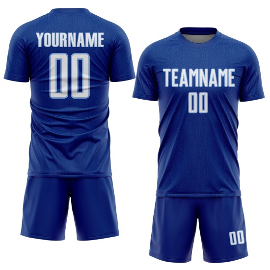 Soccer Geometric Sports Blue Custom Royal Shape White-Light Sublimation Uniform Jersey Soccer Geometric Sports Blue Custom Royal Shape White-Light Sublimation Uniform Jersey