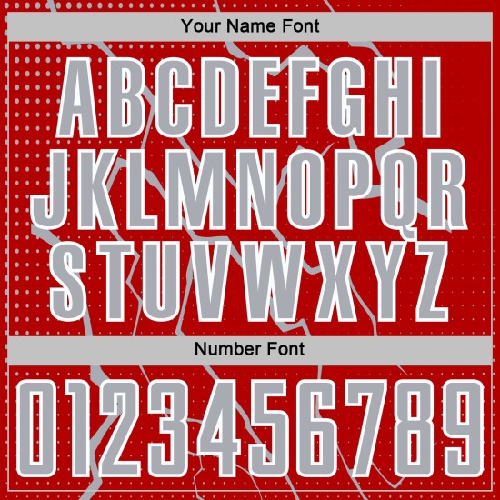 Lightning Soccer Sports Jersey Sublimation Gray-White Custom Red Uniform Lightning Soccer Sports Jersey Sublimation Gray-White Custom Red Uniform