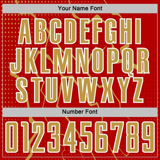 Lightning Custom Jersey Soccer Uniform Gold-White Old Red Sports Sublimation Lightning Custom Jersey Soccer Uniform Gold-White Old Red Sports Sublimation