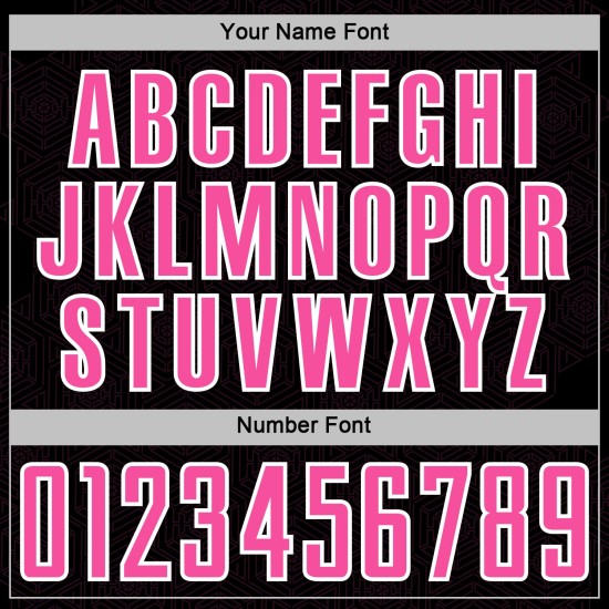 Pink-White Sublimation Soccer Sports Geometric Jersey Custom Black Uniform Shape Pink-White Sublimation Soccer Sports Geometric Jersey Custom Black Uniform Shape