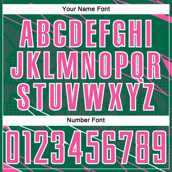 Kelly Sports Pink-White Sublimation Custom Uniform Soccer Lines Jersey Green Kelly Sports Pink-White Sublimation Custom Uniform Soccer Lines Jersey Green