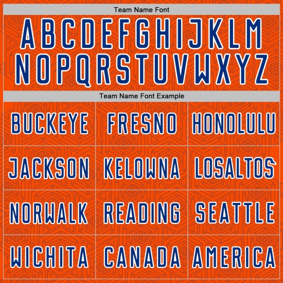 Custom Shape Uniform Sports Geometric Soccer Jersey Sublimation Orange Royal-White