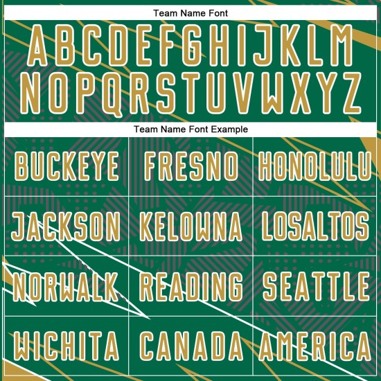 Soccer Sublimation Gold-White Lines Uniform Sports Green Custom Kelly Jersey Old