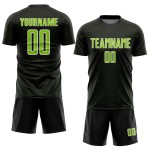 Sports Geometric Jersey Neon Shape Green-White Custom Soccer Uniform Sublimation Black